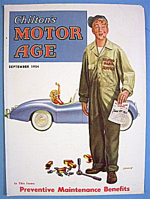 Motor Age Magazine Cover-september 1954-bradley