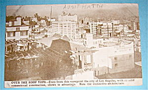 Over The Roof Tops Of Los Angeles Postcard-pan Pac Expo