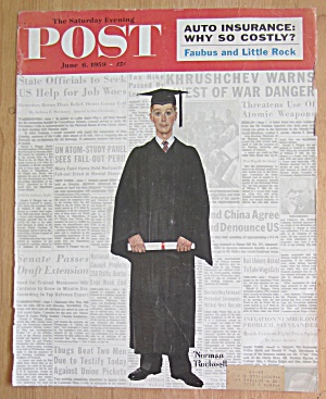 Saturday Evening Post Cover-june 6, 1959-rockwell