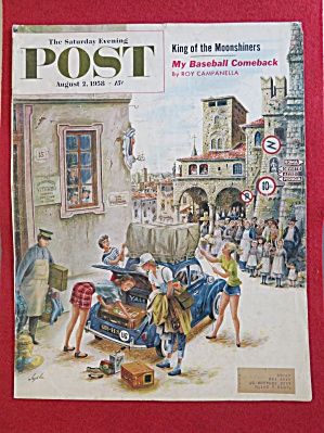 1958 Saturday Evening Post Cover (Only) Alajalov