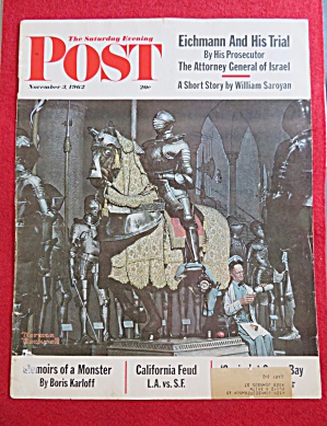 1962 Saturday Evening Post Cover (Only) By Rockwell