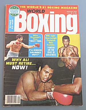 World Boxing Magazine September 1979 Ali Must Retire
