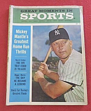 Great Moment In Sports Magazine July 1962 Mickey Mantle