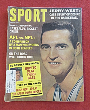Sport Magazine March 1965 Jerry West/ Bobby Hull