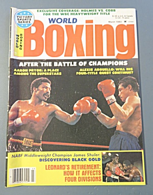 World Boxing Magazine March 1983 Pryor Vs Arguello