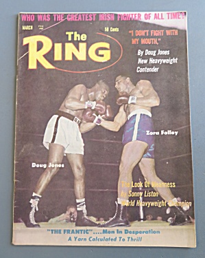 The Ring Magazine March 1963 Doug Jones & Zora Folley