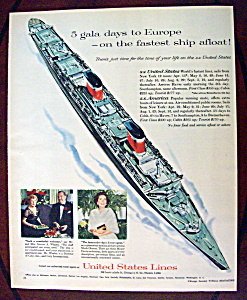 Vintage Ad: 1958 United States Lines