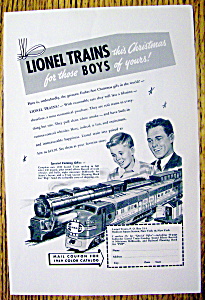 1949 Lionel Trains