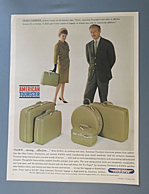 1962 American Tourister Luggage With Oleg Cassini