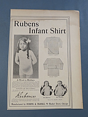 1905 Rubens Infant Shirt With Little Girl