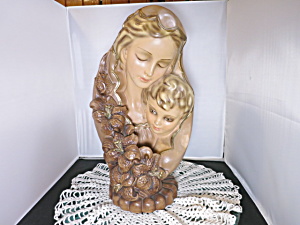 Madonna And Child Lamp Statute Mich Artess 1963 Cord Had Been Cut