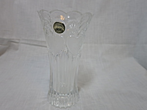 Ftd Lead Crystal Vase Frosted Hearts Made In France 7in