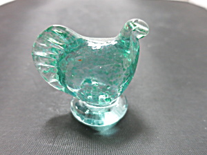 Vintage Blown Glass Chicken Miniature 2 Inch