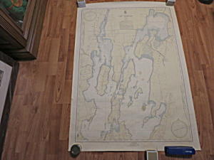 Lake Champlain Map Vermont Quebec No 171 1952 Corrected May 1956