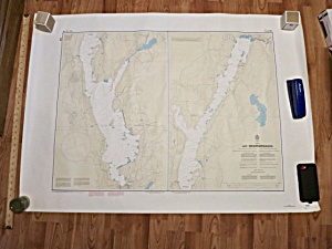 Vintage Lac Memphre'magog Map April 1985