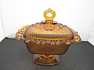Indiana Glass Old Colony Open Lace Compote Covered Dish
