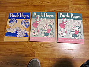 Puzzle Pages Book Set Of 3 Mccormick 1944