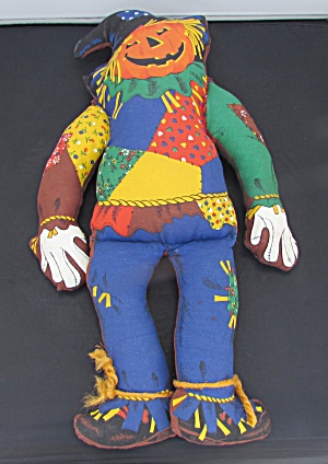 Vintage Cloth Scarecrow Handmade Doll Kit 19 Inch