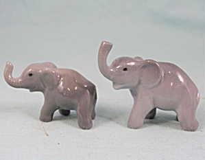 Two Tiny Metzler And Ortloff Elephants