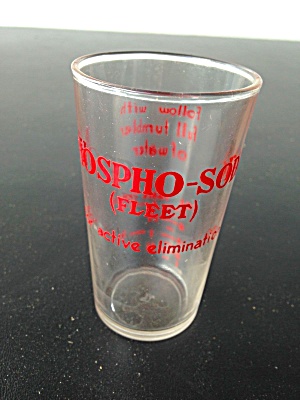 Vintage Phospho Soda Measuring Glass