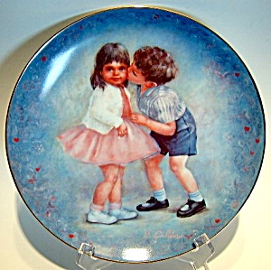 First Kiss Rosemary Calder Collector Plate 1981
