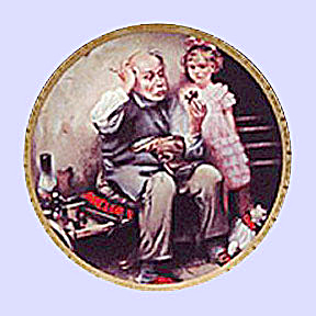 Norman Rockwell Vintage Plate 'the Cobbler' 1978
