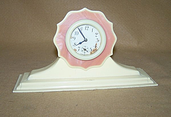 1920's Celluloid Two-tone 30-hour Clock 2381