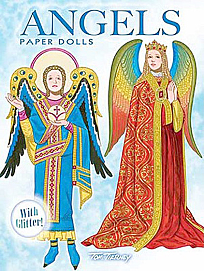 Angels Paper Dolls With Glitter, Tierney, Dover, 2010