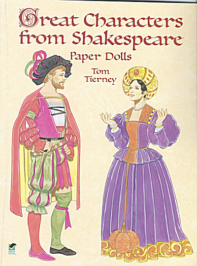 Characters From Shakespeare Paper Dolls, Tierney, Dover, 2000