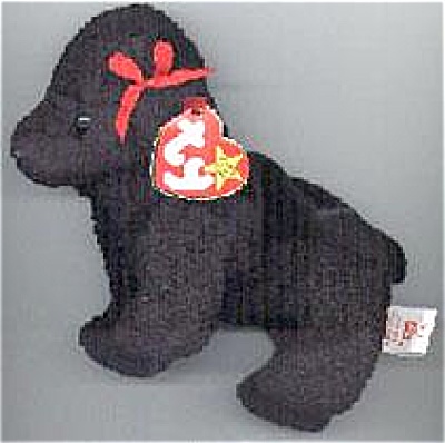 Ty Gigi The Black Poodle Beanie Baby, 1998-1999