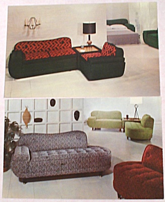 ''modern Furniture'' Advertising Postcard Pair