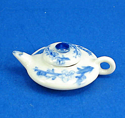 Dollhouse Miniature Porcelain Teapot