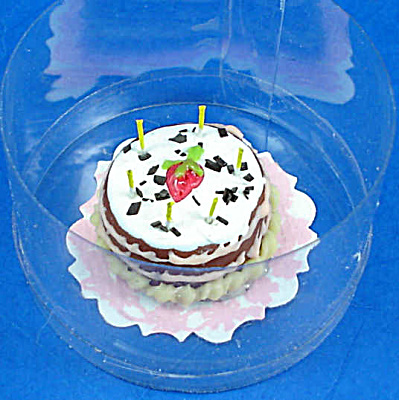 Dollhouse Miniature Birthday Cake