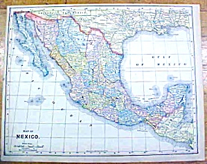 Antique Map Mexico Ontario 1902 Crowell