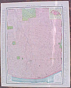 Map St. Louis & St. Joseph Mo 1907 Rand Mcnally