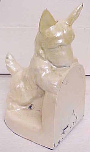 Scotty Dog Bookend Cast Metal
