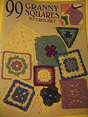 Vintage Leisure Arts 99 Granny Squares To Crochet