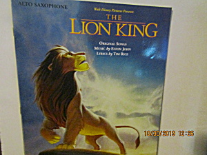 Music Book The Lion King For Alto-sax