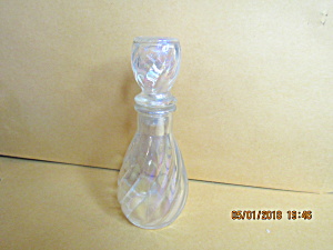 Vintage Refillable Clear Swirl Perfume Bottle