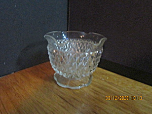 Vintage Indiana Glass Diamond Point Mayonnaise Bowl