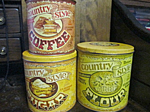 Vintage Country Style Canister Set