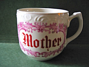 Vintage Red And Pink Design Mother Mug
