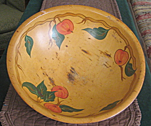 Rio Grande Handpainted Woodenware Bowl Vintage