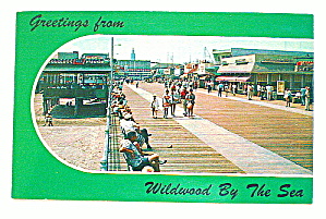 Vintage Photo Postcard-wildwood-by-the-sea Boardwalk
