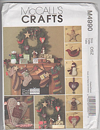 Mccall's Christmas - Made From Fat Quarters