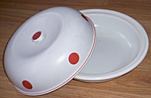 Hall Red Polka Dot Covered Casserole