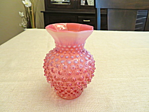 Cranberry Op Vase