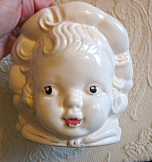 Hull Pottery Child Head Vase