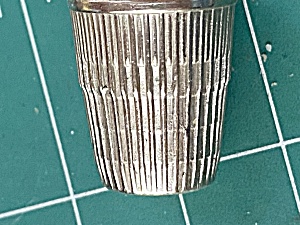 Vintage Sterling Silver Unusual Design Thimble