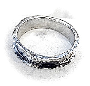 Sterling Silver Napkin Ring As Ishallmarked